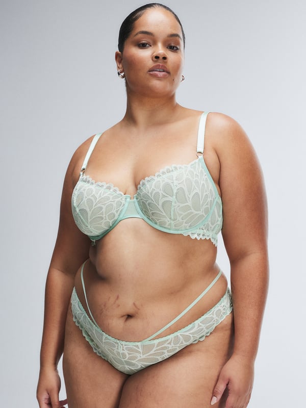 Savage Not Sorry Strappy Lace Brazilian Panty