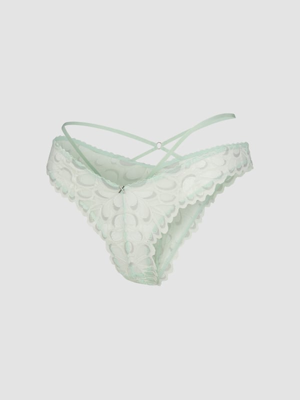 Savage Not Sorry Strappy Lace Brazilian Panty