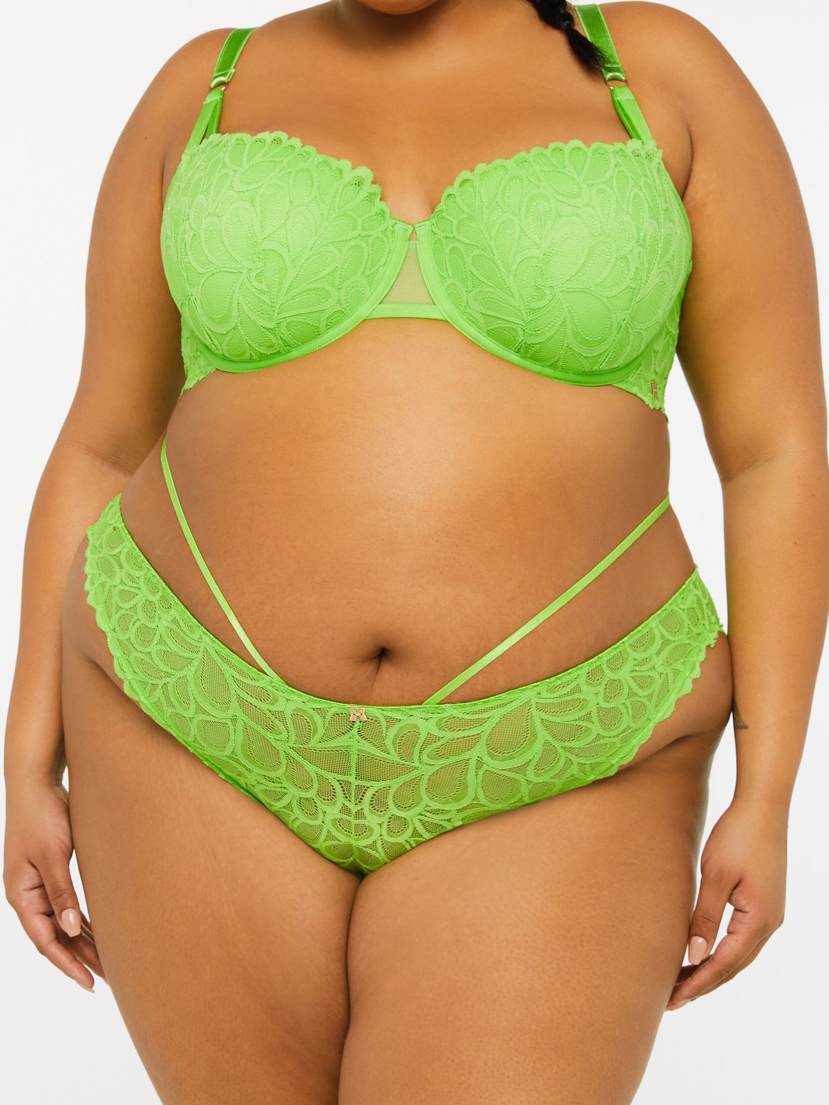 Savage Not Sorry Strappy Lace Brazilian