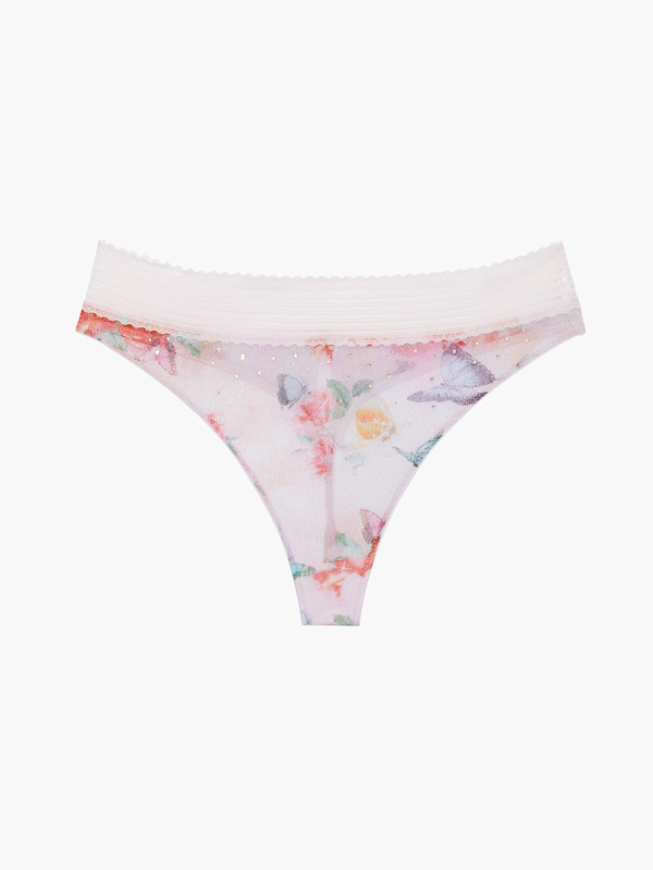 Garden of Eden High-Waist Thong in Multi & Pink | SAVAGE X FENTY