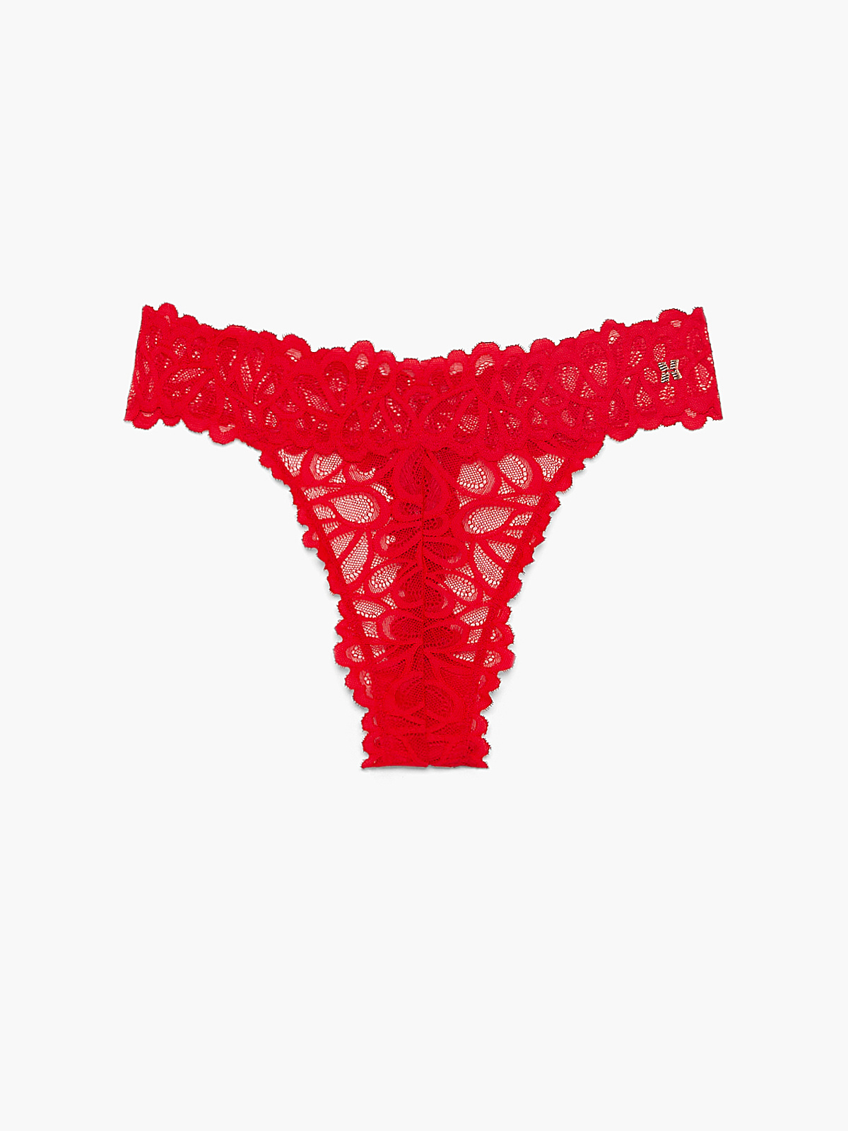 Savage Not Sorry Lace Thong in Red
