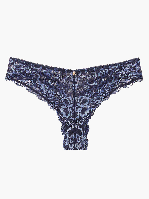 10 12 Blue floral lace Brazilian briefs in sizes 8 14 16 