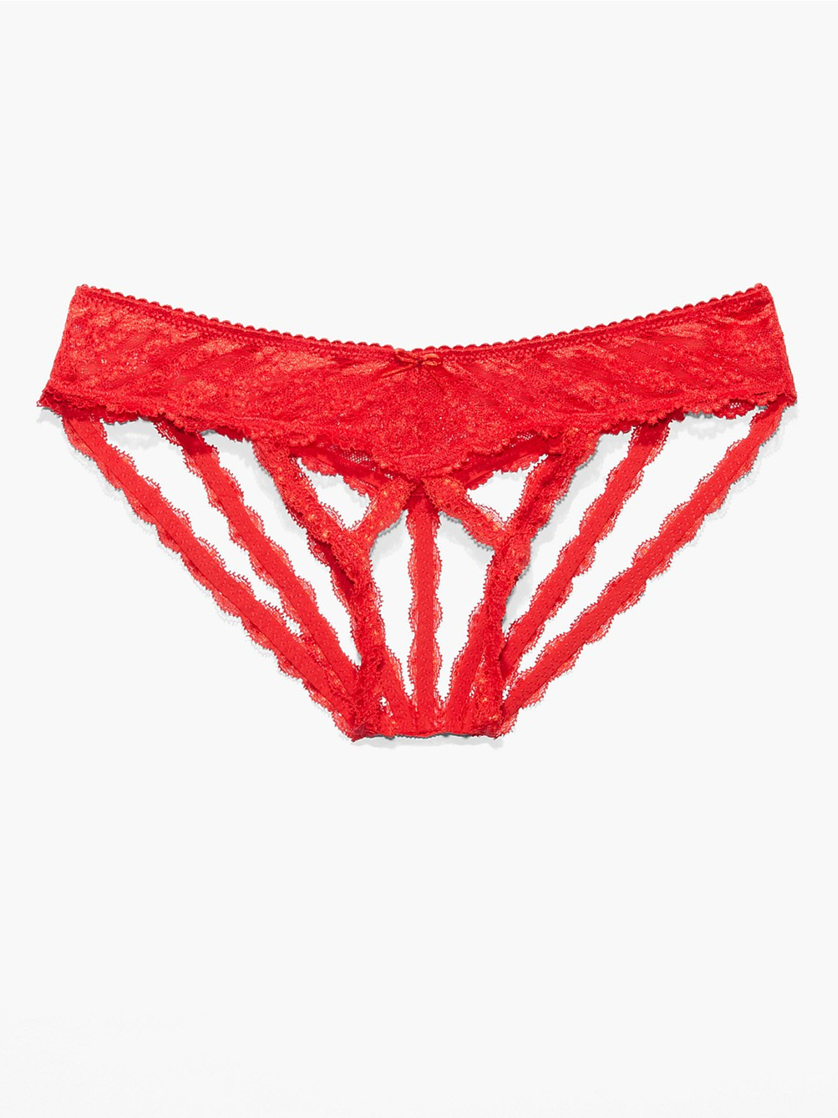 Candy Hearts Crotchless Strappy Undie in Red | SAVAGE X FENTY
