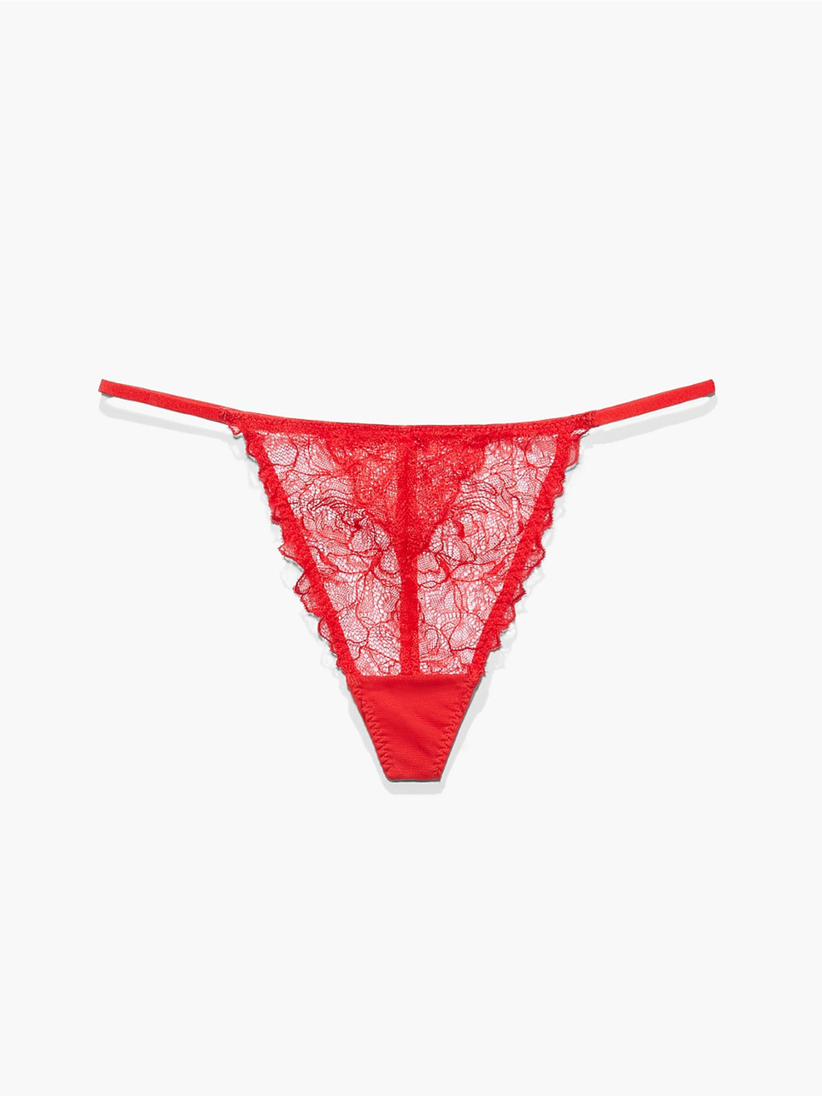 Fashion Sexy Lace Embroidery Thongs Women G Strings Panties Red