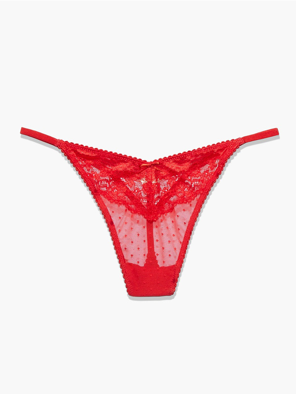 Candy Hearts Lace G-String in Red | SAVAGE X FENTY