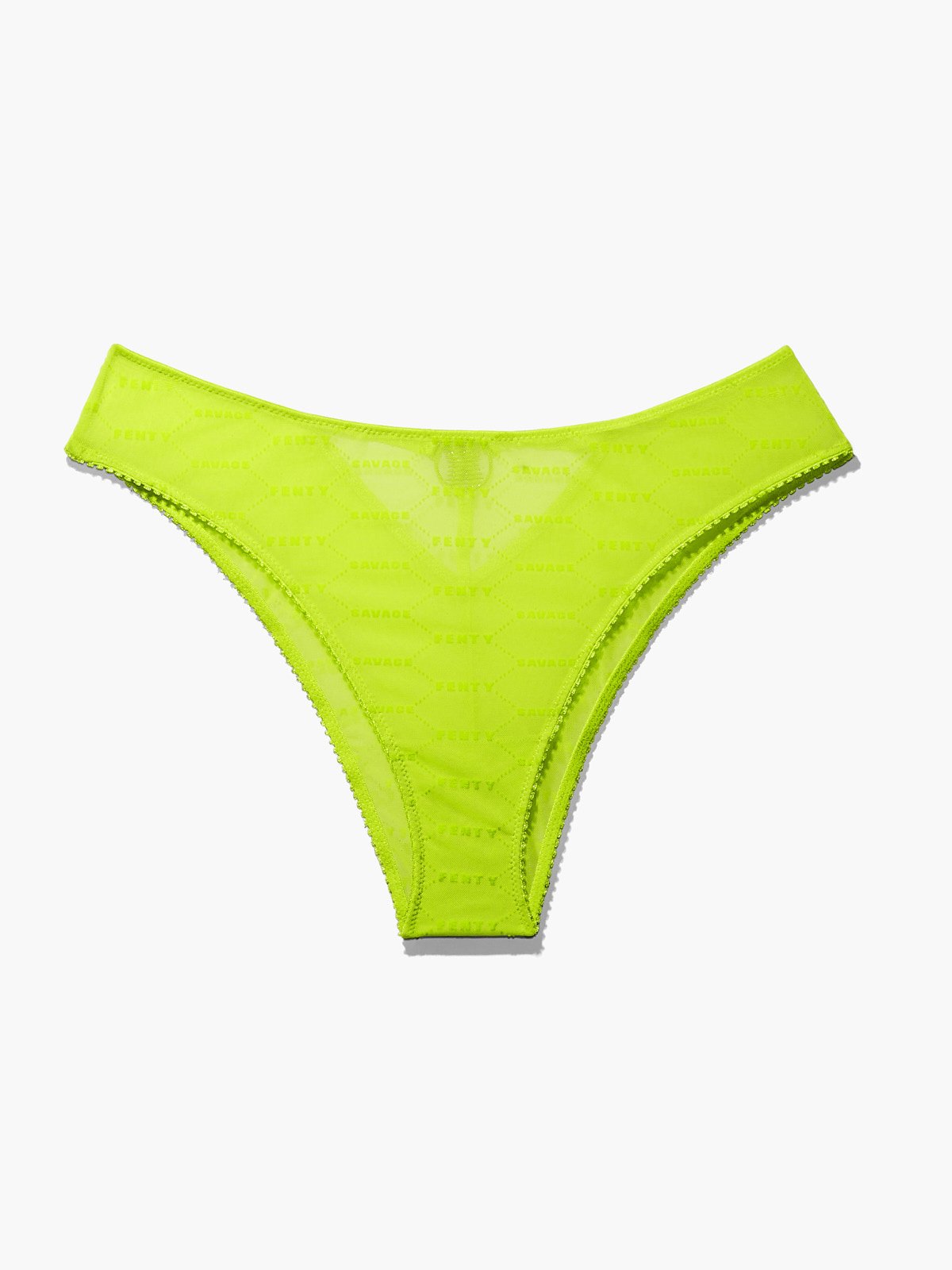 Flocked Logo Brazilian Panty