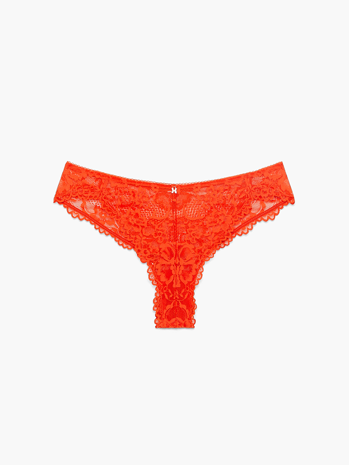 Floral Lace High-Leg Brazilian Panty in Red | SAVAGE X FENTY