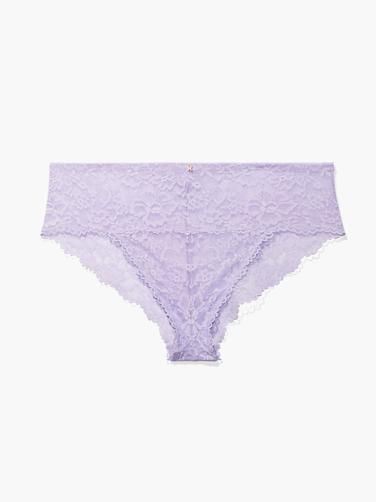 Women's Lace And Mesh Cheeky Underwear - Auden™ Lilac Purple Xs
