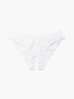 Bombshell Broderie High Leg Lace Thong in White