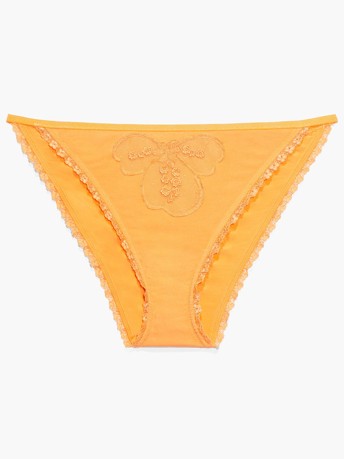 A Peek Behind the Lace String Bikini in Orange | SAVAGE X FENTY