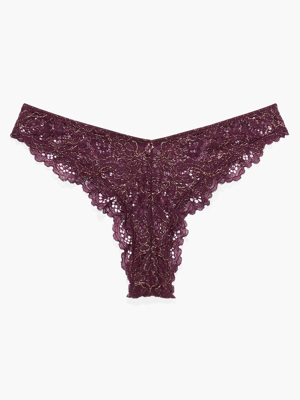 Romantic Corded Lace Brazilian In Purple Savage X Fenty 5074