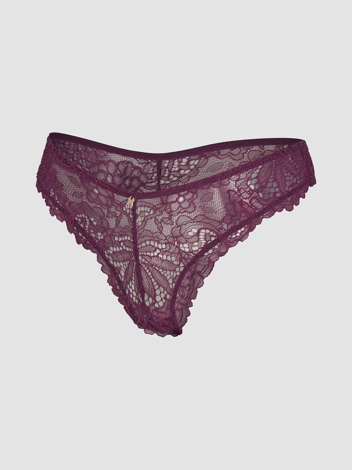 Romantic Corded Lace Brazilian Knickers