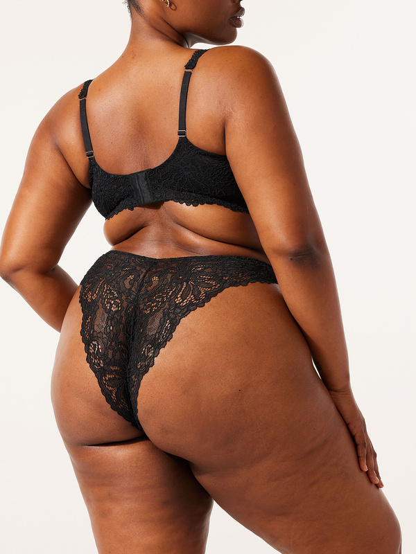Romantic Corded Lace Brazilian Panty