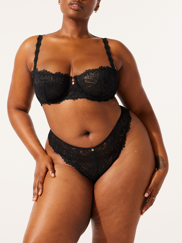Romantic Corded Lace Brazilian Panty