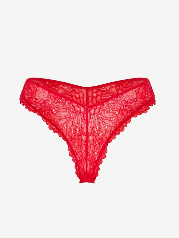Romantic Corded Lace Brazilian Panty