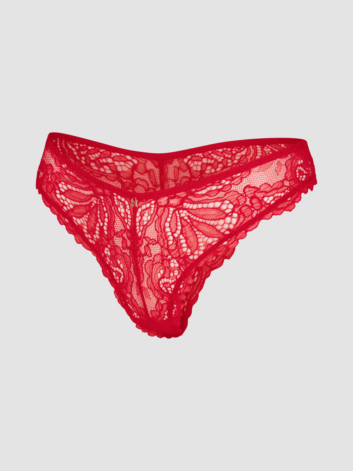 Romantic Corded Lace Brazilian Panty in Red | SAVAGE X FENTY