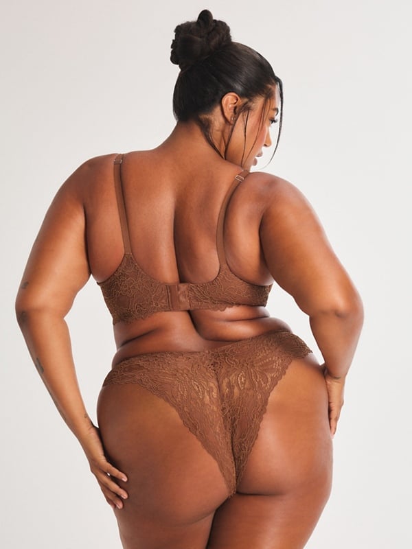 Romantic Corded Lace Brazilian Panty