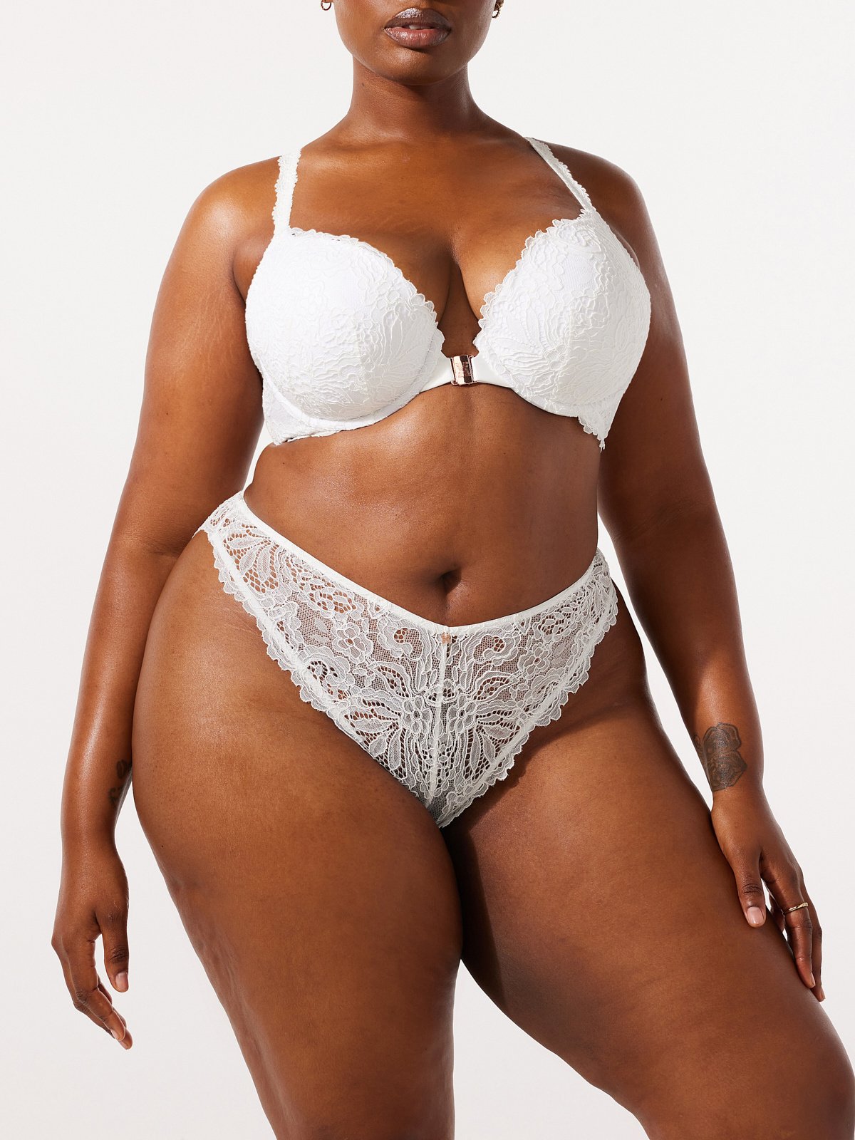 Romantic Corded Lace Brazilian Panty