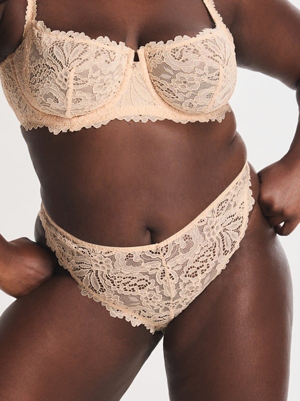 Romantic Corded Lace Brazilian Panty
