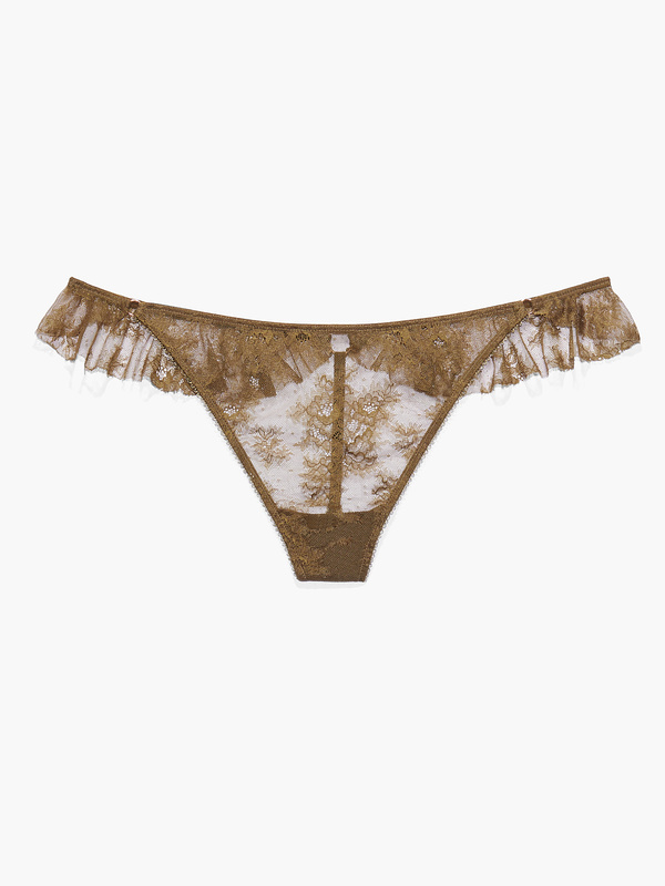 Chantilly Cascade G-String in Green | SAVAGE X FENTY