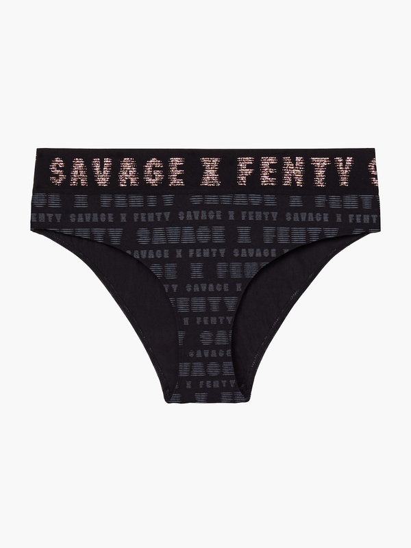 Forever Savage High Leg Bikini in Black | SAVAGE X FENTY