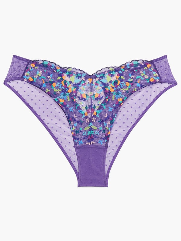 Steamy Floral Lace Brazilian in Multi & Purple | SAVAGE X FENTY France