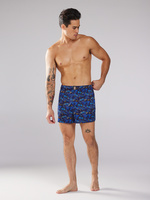 butterfly-print silk boxers