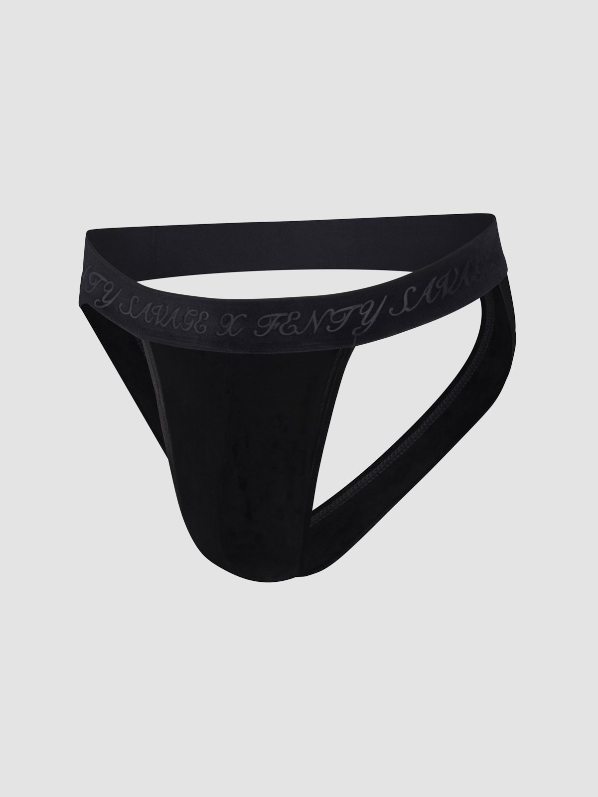 Whiskey Room Velvet Jock Strap in Black | SAVAGE X FENTY