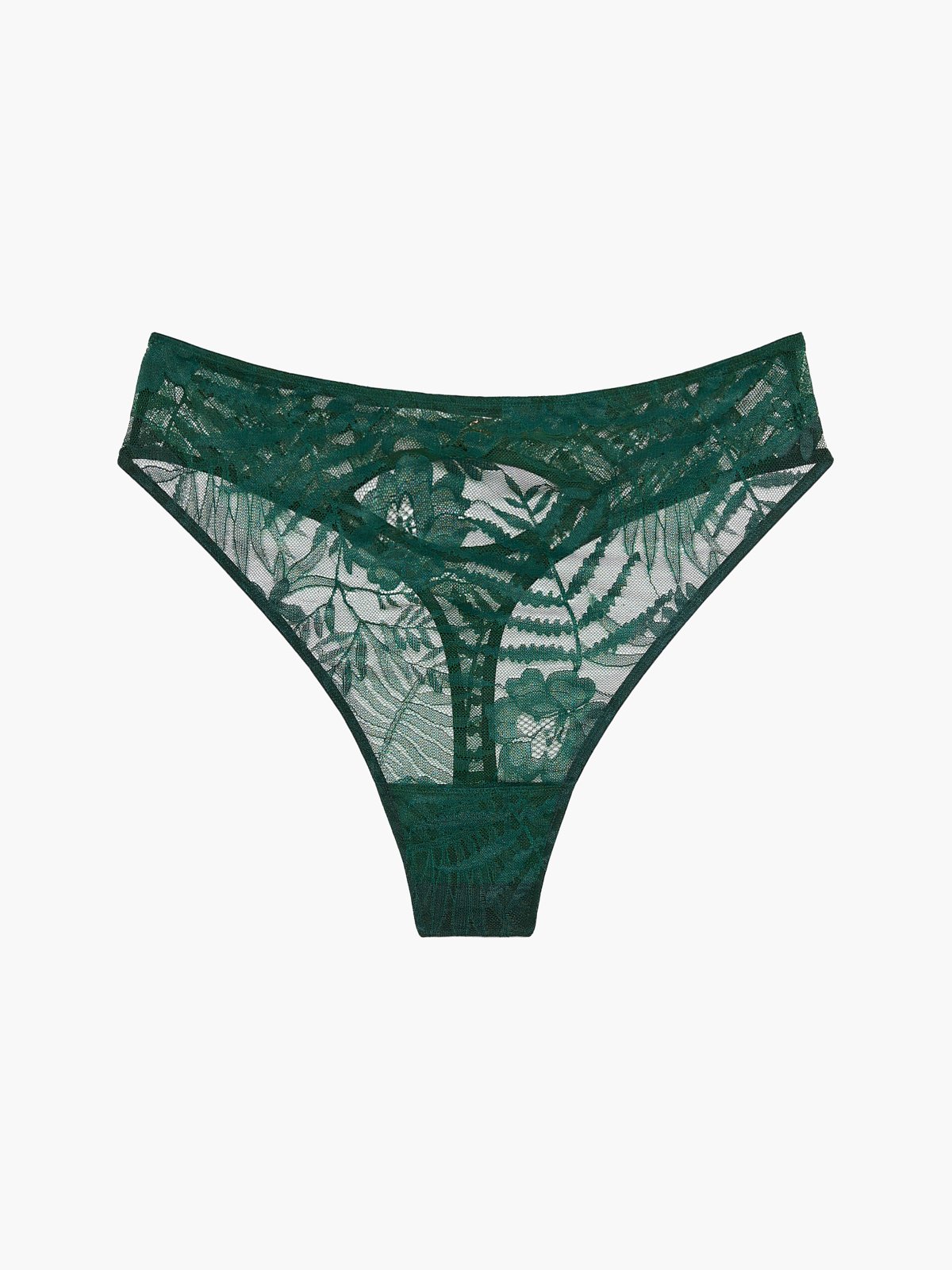 Shadowplay Lace Thong Panty in Green | SAVAGE X FENTY