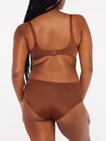 Core Microfiber Hipster Knickers in Brown & Nude