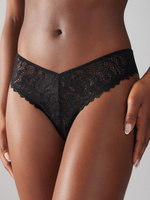 Fast Lane Lace Cheeky Panty in Black