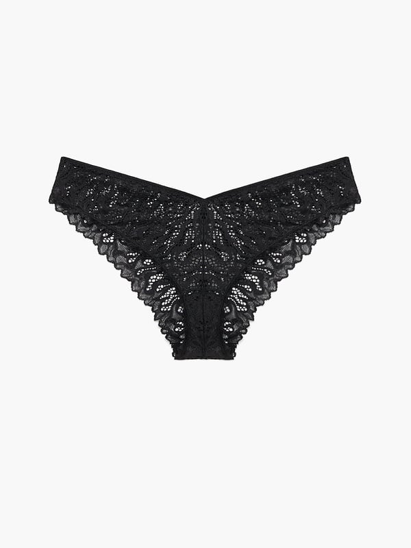 Fast Lane Lace Cheeky Panty in Black