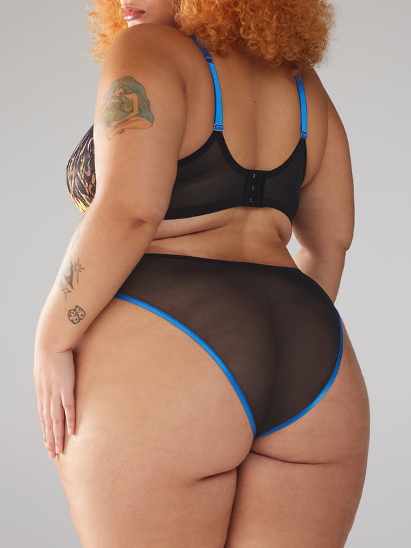 License To Thrill Mesh Brazilian Panty