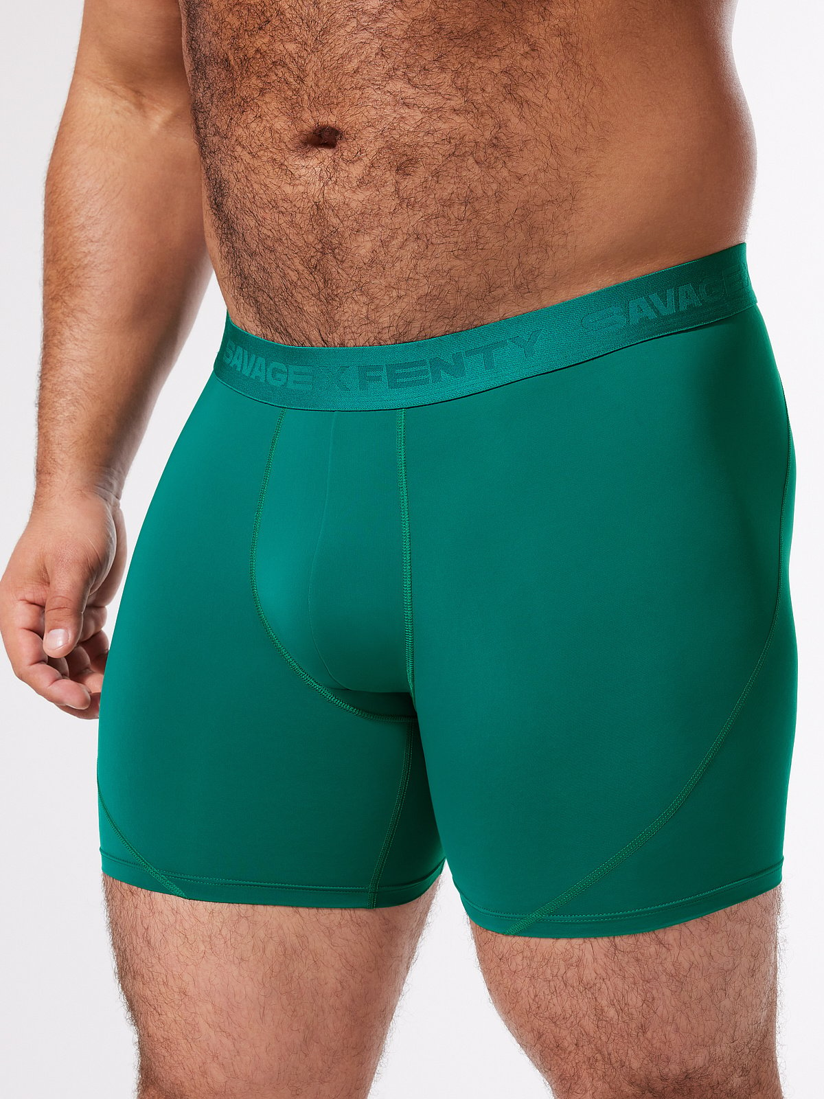 Shadow Fit Boxer Briefs in Green | SAVAGE X FENTY