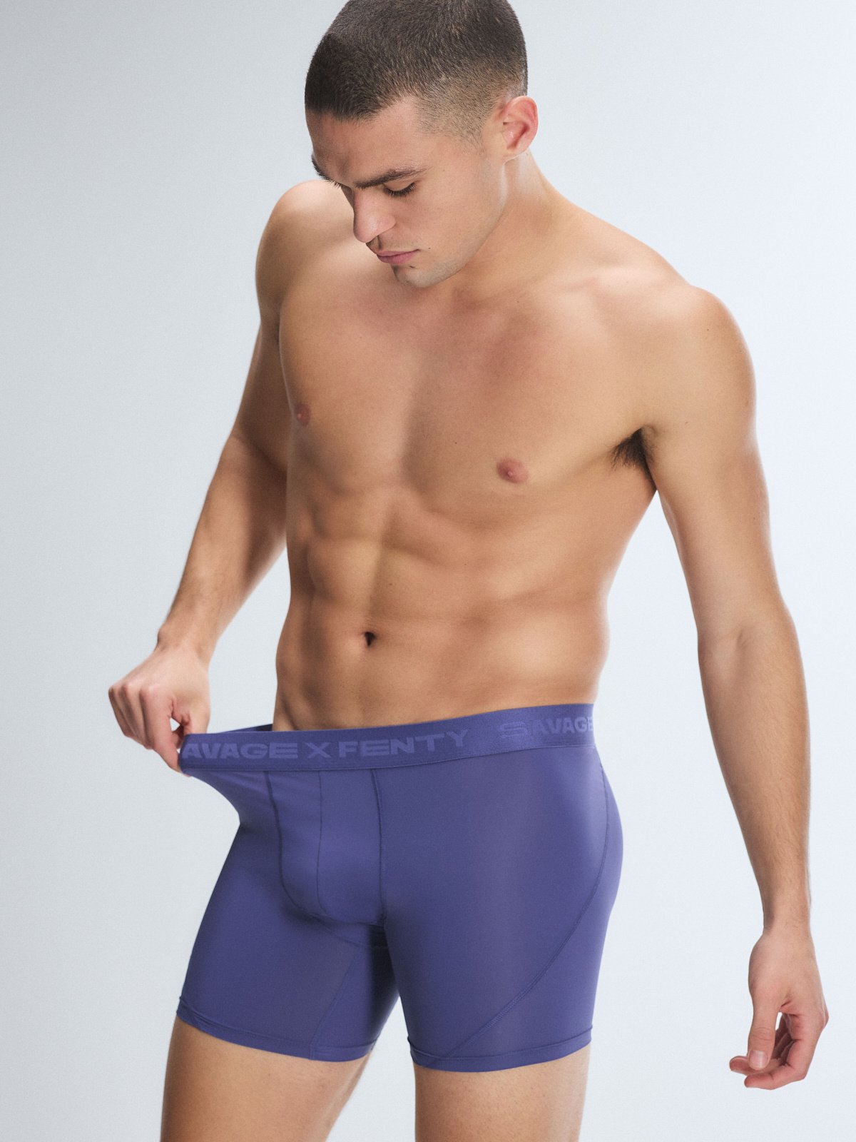Shadow Fit Boxer Briefs in Blue | SAVAGE X FENTY