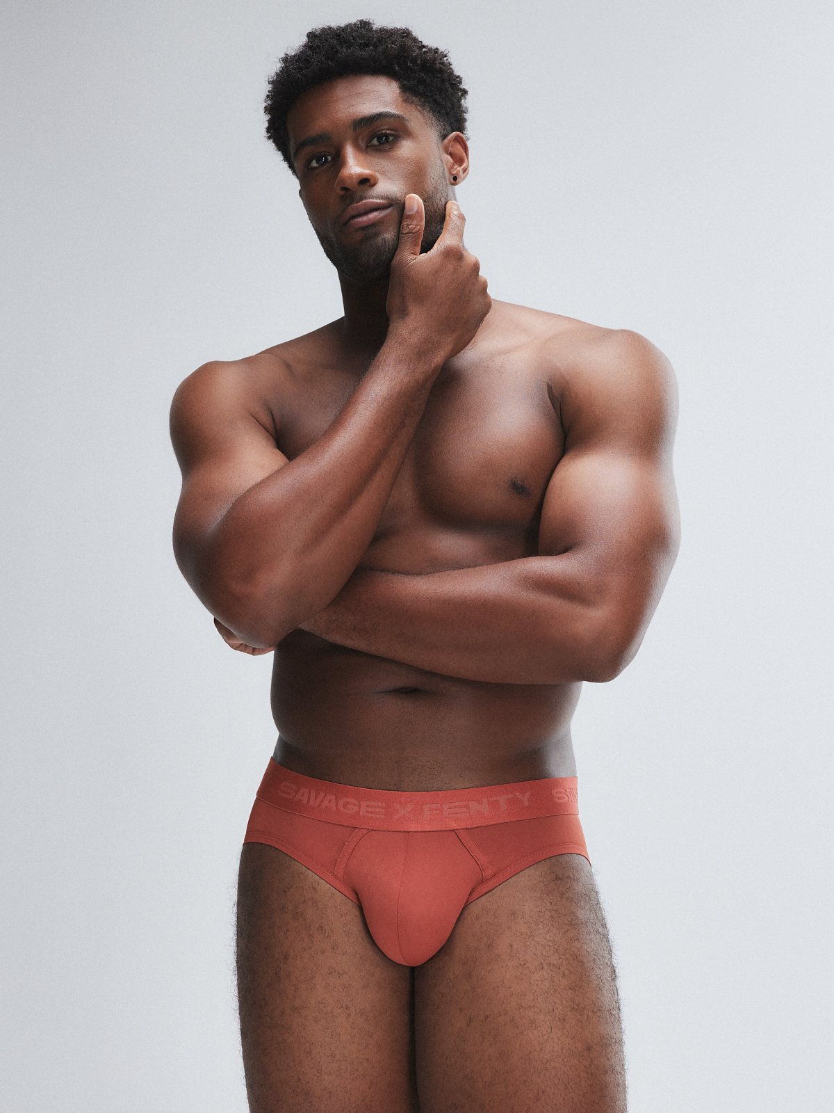 Shadow Fit Briefs in Orange & Red | SAVAGE X FENTY