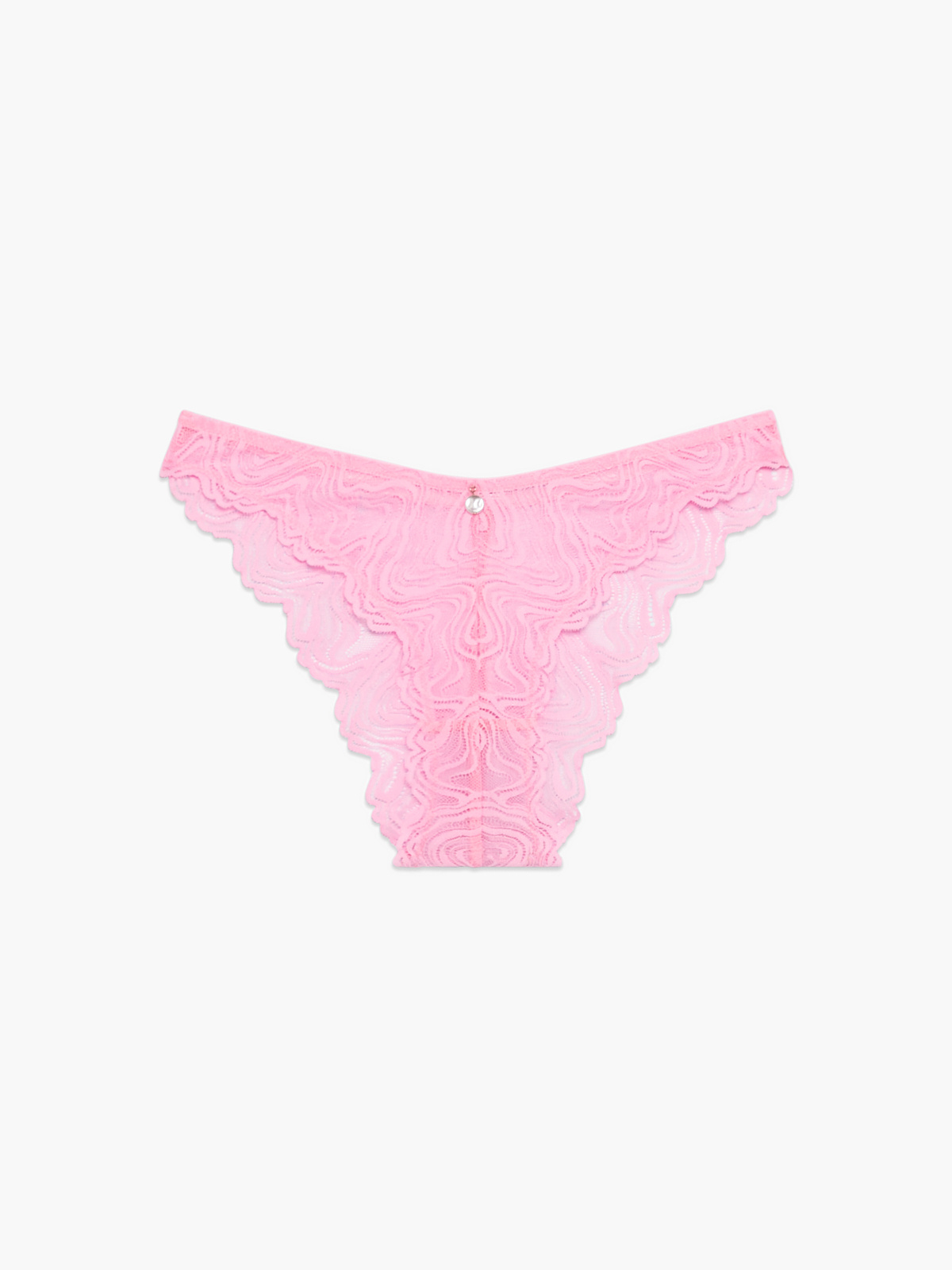 Ripple Effect Lace Brazilian Panty in Pink | SAVAGE X FENTY