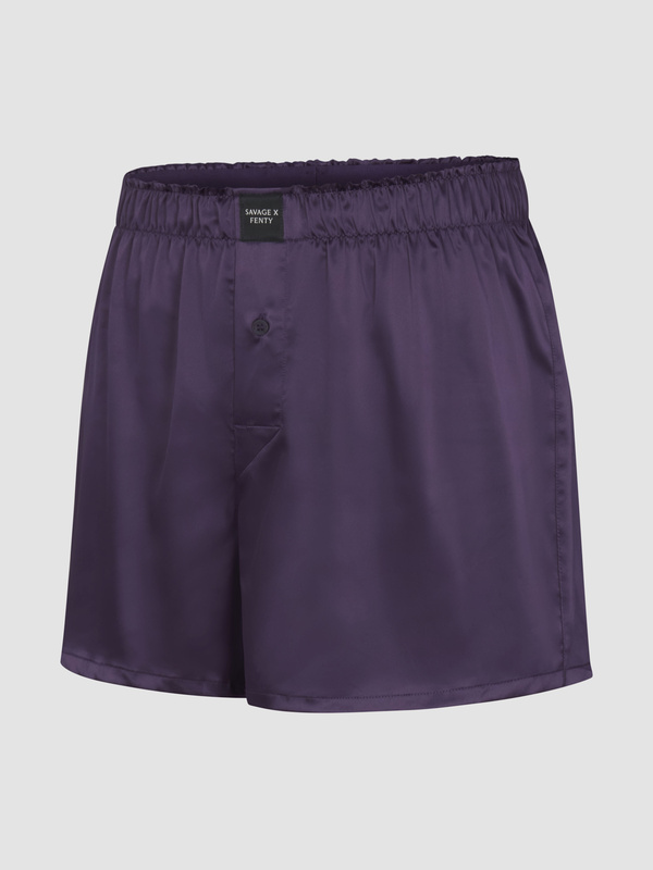 Savage X Satin Boxers in Purple | SAVAGE X FENTY