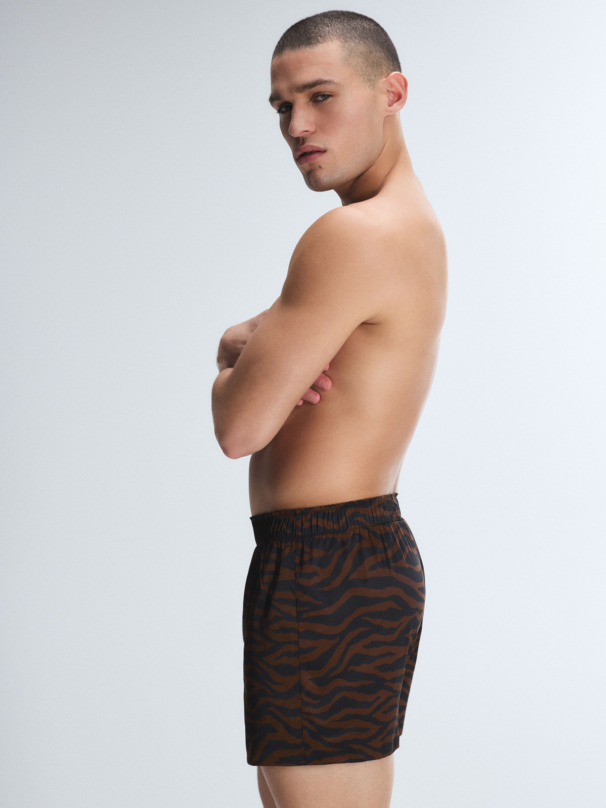 Savage X Satin Boxers in Black & Brown | SAVAGE X FENTY