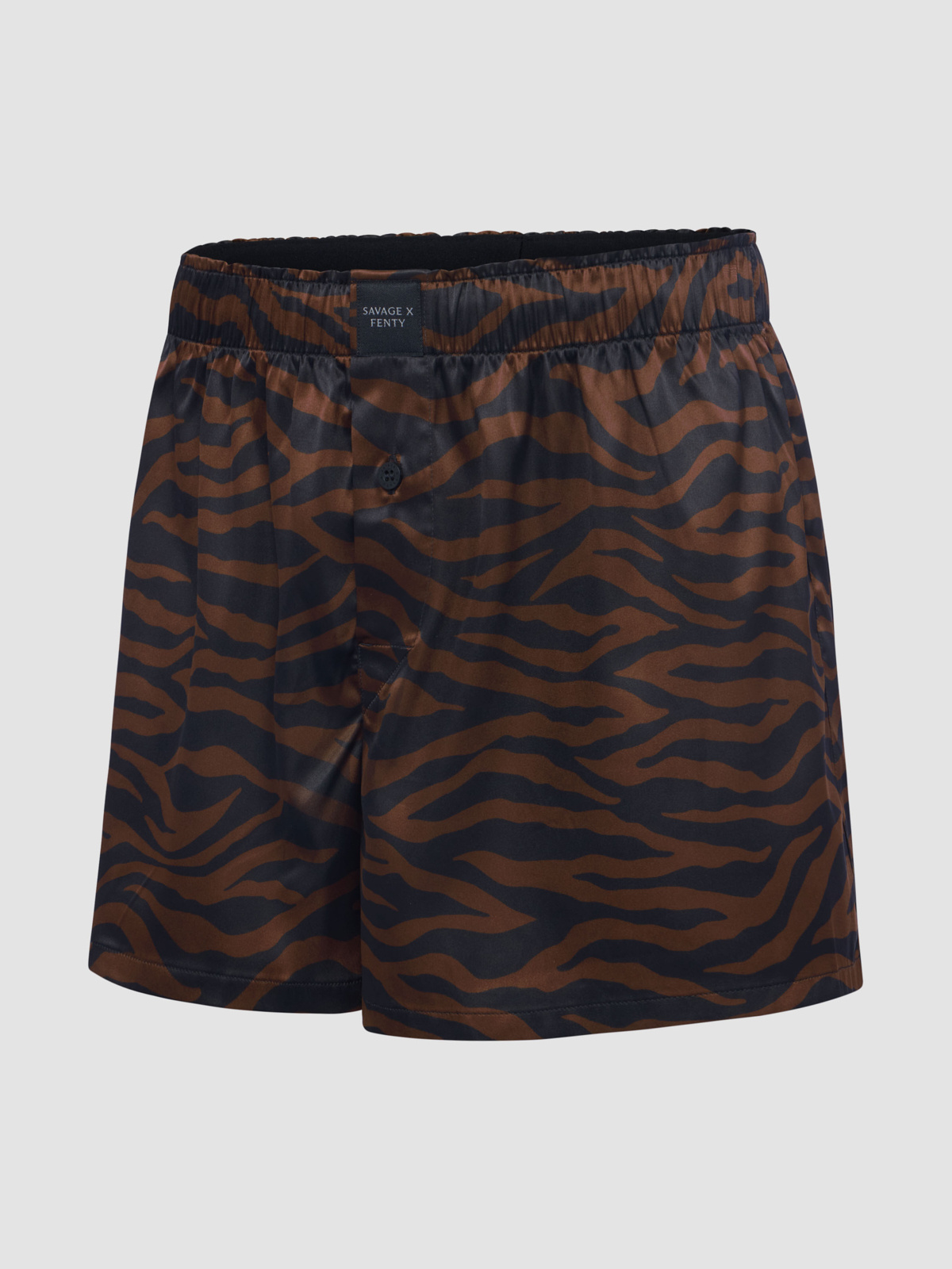 Savage X Satin Boxers in Black & Brown | SAVAGE X FENTY