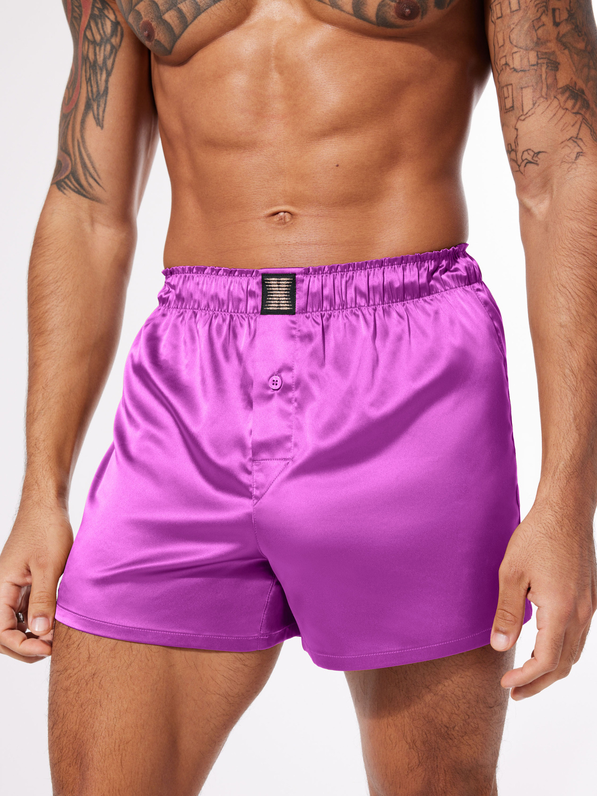 Purple Fenty Briefs Boxers Juicy Purple Satin Boxers, Never Worn In
