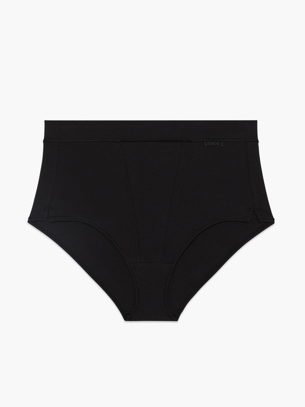 Cotton Essentials Boy Short Panty in Black SAVAGE X FENTY