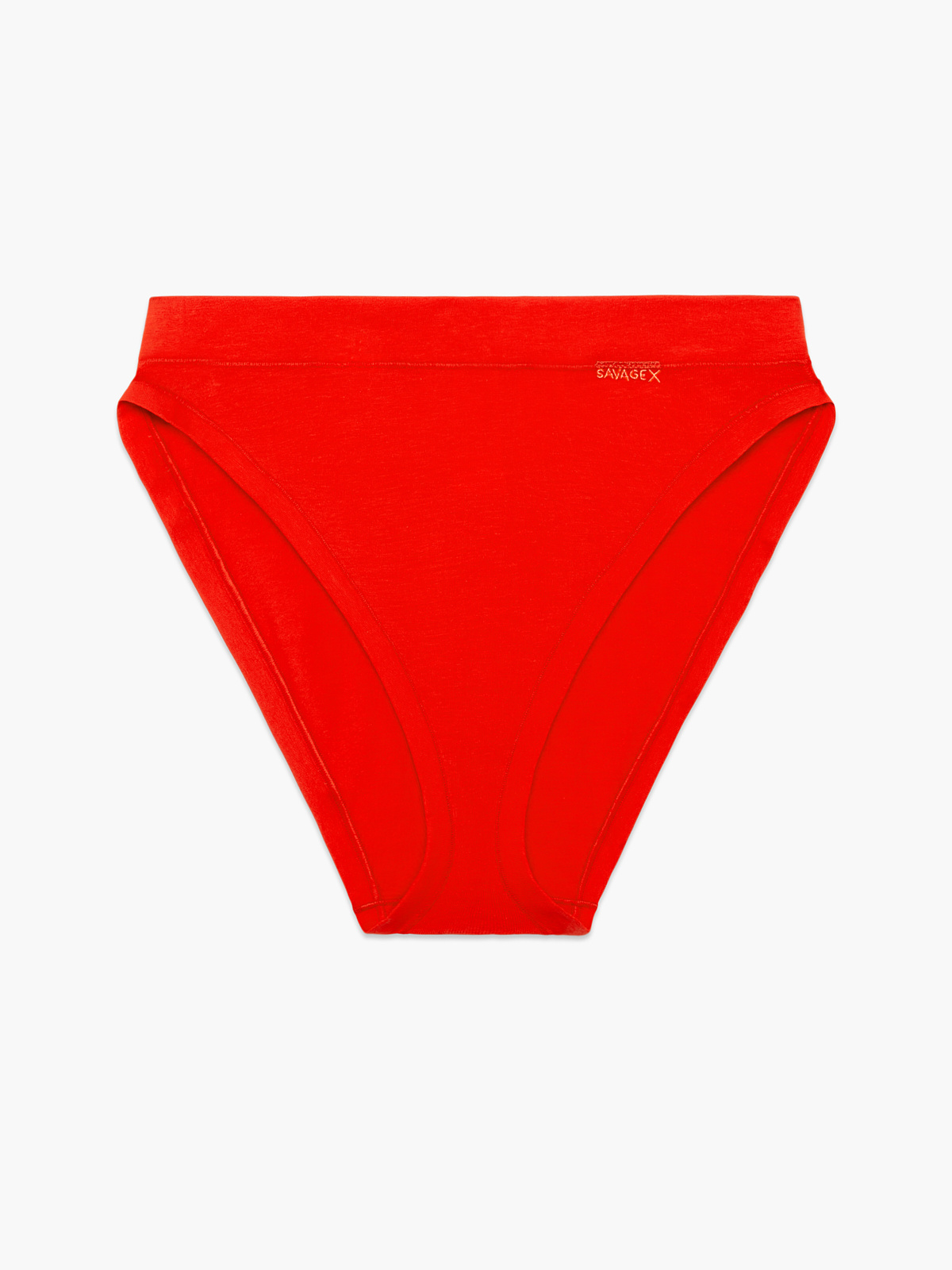 Cotton Essentials High-Leg Bikini Panty in Red | SAVAGE X FENTY