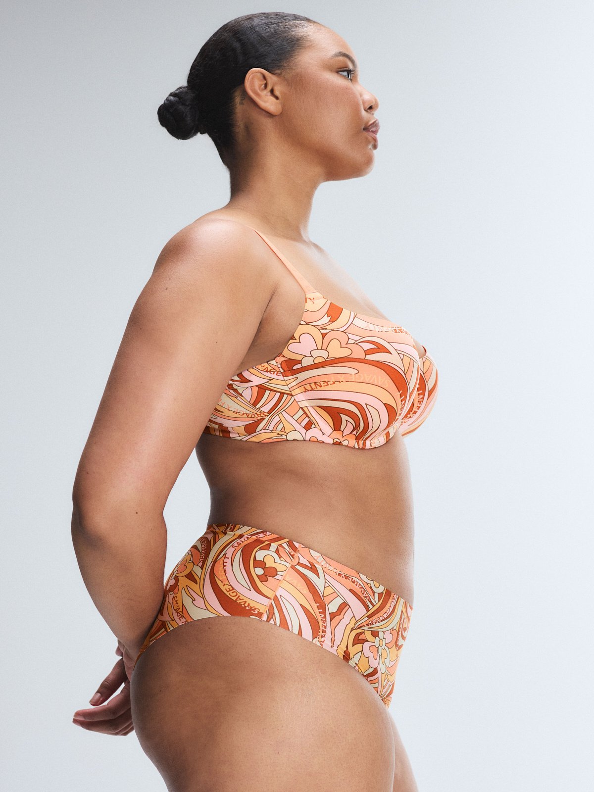 NEW Microfiber No-Show Hipster Panty in Multi & Pink | SAVAGE X FENTY