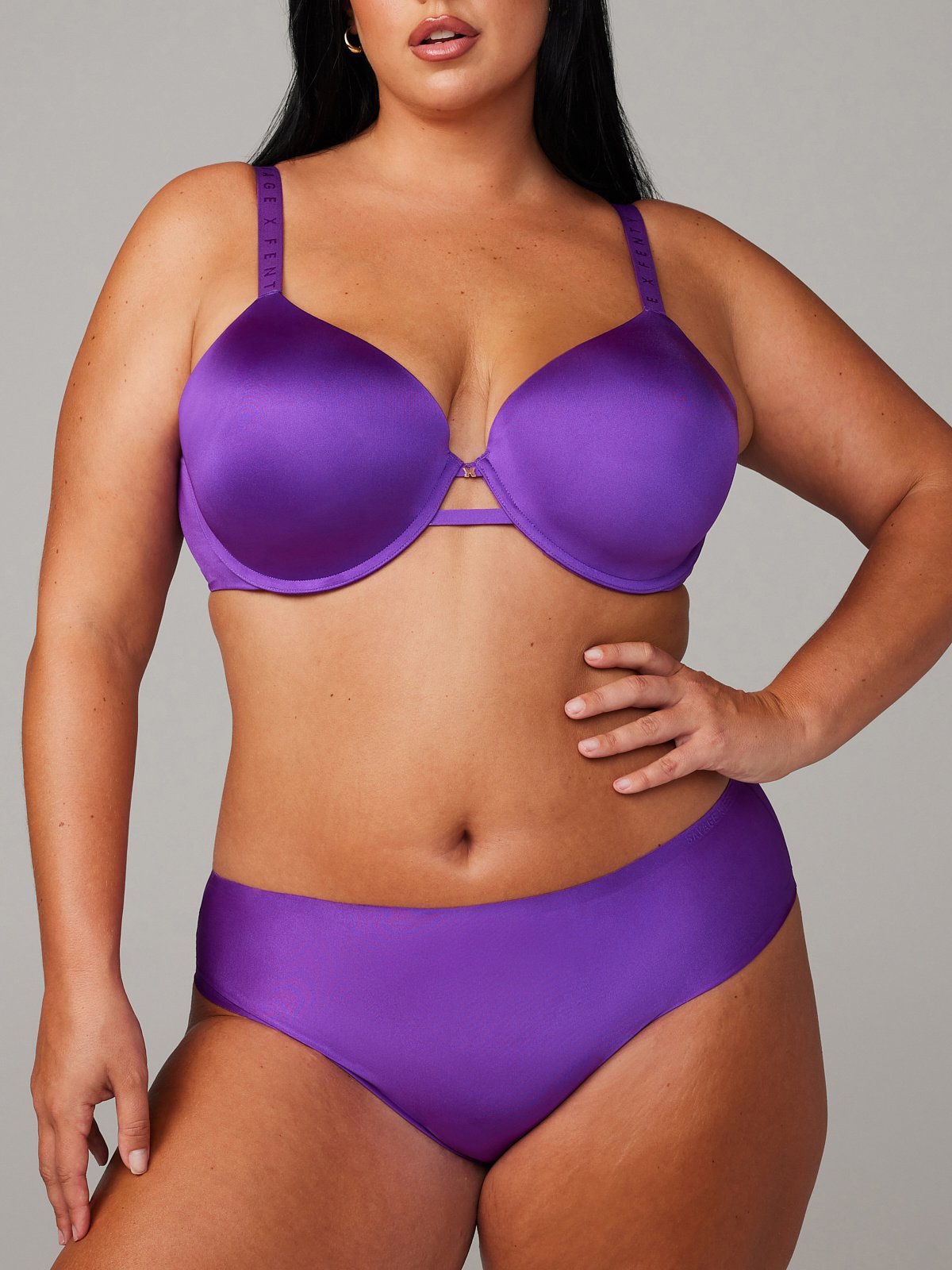 NEW Microfiber No-Show Hipster Panty in Purple