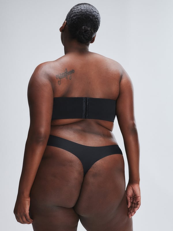 NEW Microfiber No-Show Thong Panty