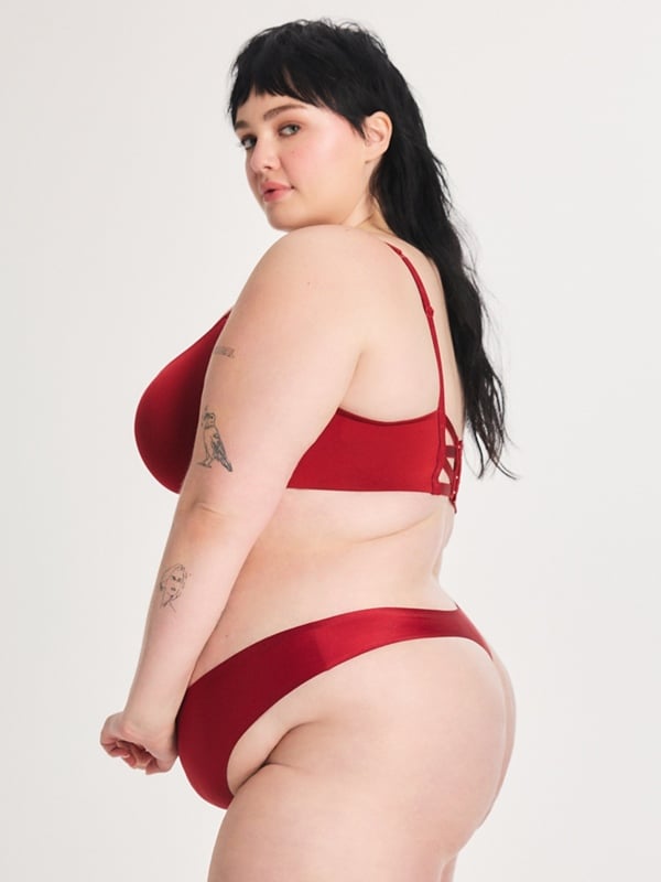 NEW Microfiber No-Show Thong Panty