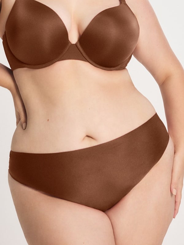 NEW Microfiber No-Show Thong Panty