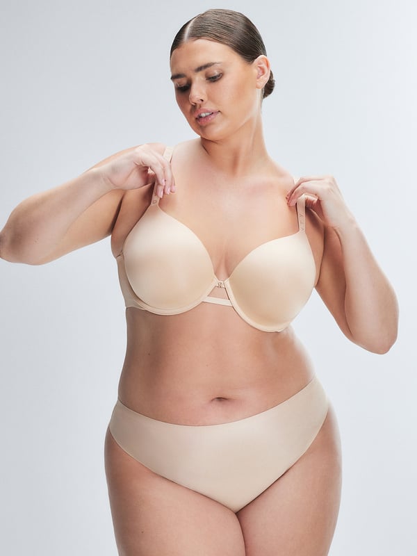 NEW Microfiber No-Show Thong Panty
