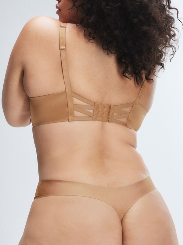 NEW Microfiber No-Show Thong Panty